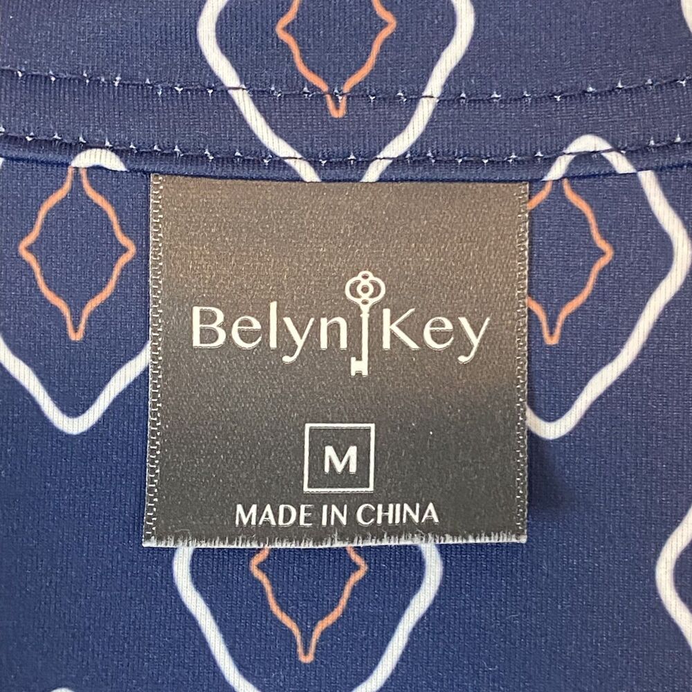 Belyn Key Keystone Top Women's Medium Blue‎ Pickle Ball Tennis Golf Sporty - Picture 4 of 6
